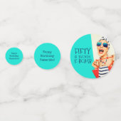 フィフ笑わされるィティは新しいF爆弾誕生日 コンフェッティ (裏面)