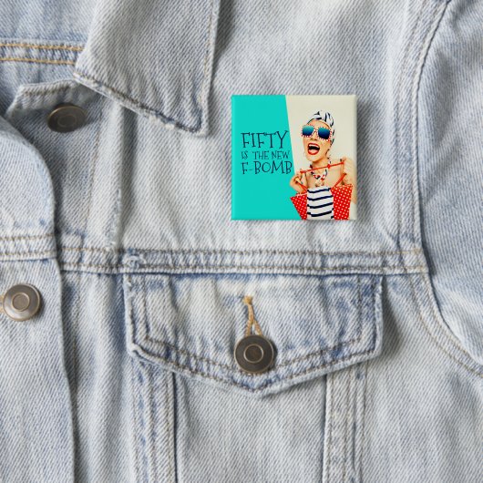 フィフ笑わされるィティは新しいF爆弾誕生日 缶バッジ (インサイチュ)