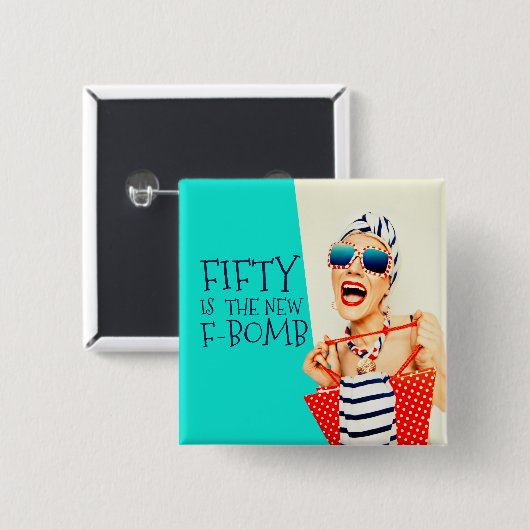 フィフ笑わされるィティは新しいF爆弾誕生日 缶バッジ (正面&裏面)