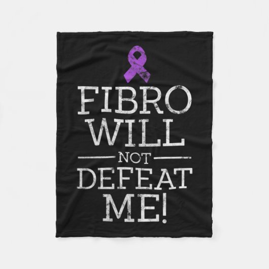 フィブロウィズミーを倒さない線維筋痛認識度ディ フリースブランケット (正面)