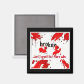 フィブロブロークロゴ=マグネット マグネット (正面/裏面)