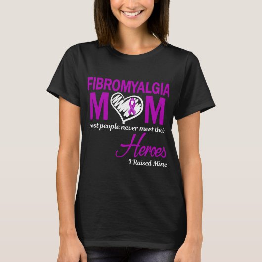 フィブロマイアルジアママ私は鉱山を育てた Tシャツ (正面)