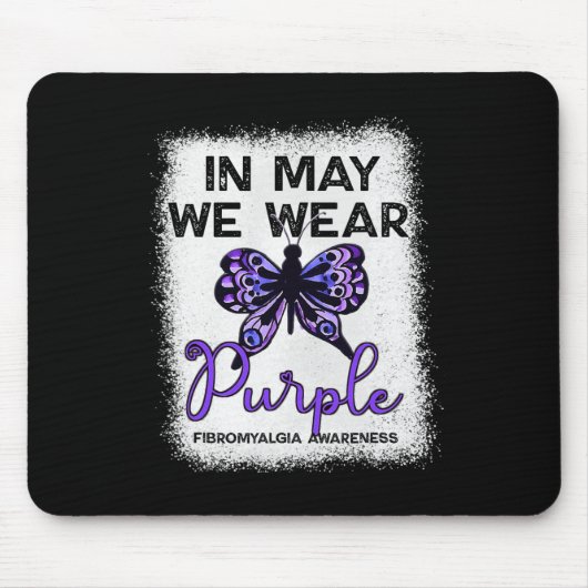 フィブロ認識度スポニー5月We衣服パープルお尻 マウスパッド (正面)