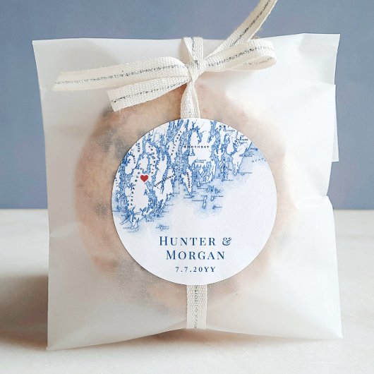 フィプスバーグメインマップ結婚式の引き出物 ラウンドシール