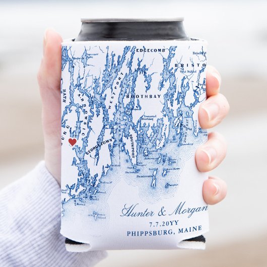 フィプスバーグメイン結婚式の引き出物ドリンクホルダー 缶クーラー