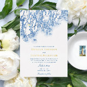 フィプスブルク結婚メインエレガント金ゴールド 箔招待状