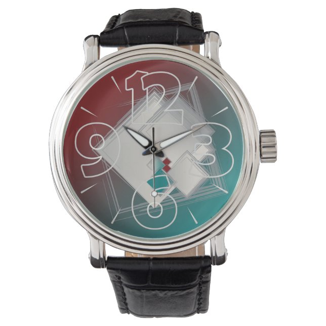 フィボナよくはしゃぐッチ広場 腕時計 (正面)