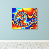 フィボナクシスピケラル キャンバスプリント (インサイチュ (ウッドフロア))