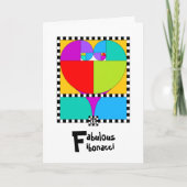 フィボナッチグリーティングカード カード (正面)