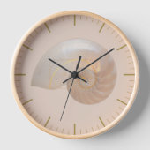 フィボナッチゴールデンレシオ聖幾何学アートラージ 壁時計 (正面)