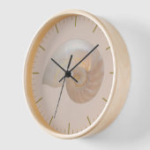 フィボナッチゴールデンレシオ聖幾何学アートラージ 壁時計 (傾斜)