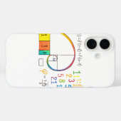 フィボナッチシーケンススパイラルiPhoneケース Case-Mate iPhoneケース (裏面 (横))