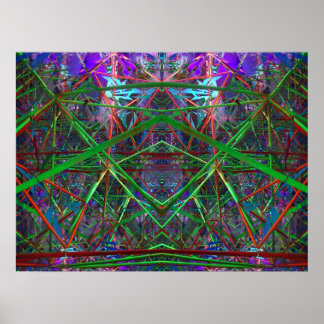 フィボナッチジオメトリック宇宙 ポスター