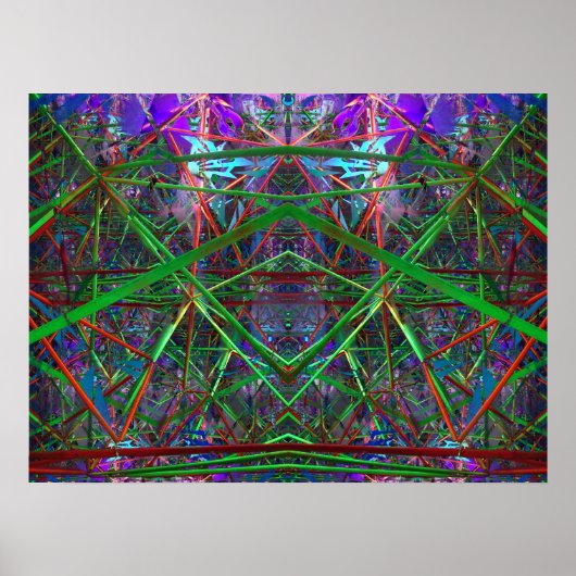 フィボナッチジオメトリック宇宙 ポスター (正面)