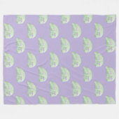 フィボナッチスパイラルエレファント – 黄金比3 フリースブランケット (正面(横))