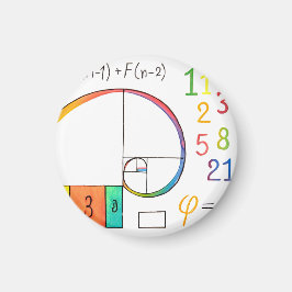 フィボナッチスパイラルマグネット マグネット