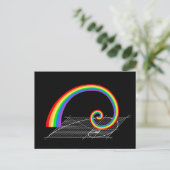 フィボナッチスパイラルレインボーライジング ポストカード (スタンド正面)