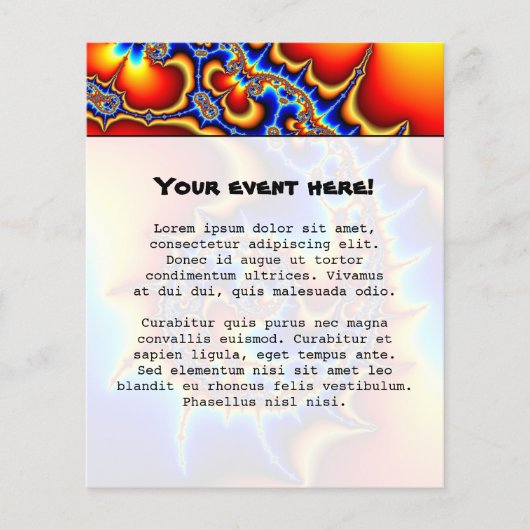 フィボナッチスパイラル チラシ (正面)