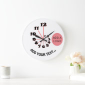 フィボナッチスパイラル ラージ壁時計 (ホーム)