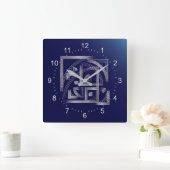 フィボナッチパズル スクエア壁時計 (ホーム)