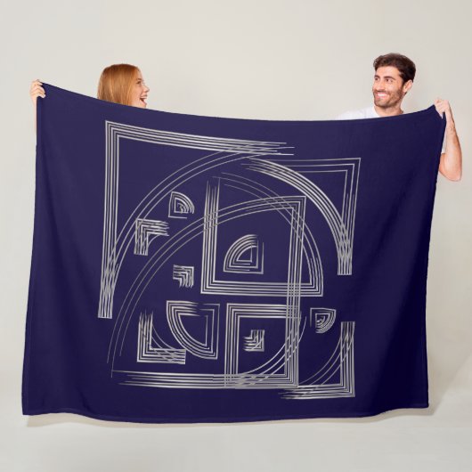 フィボナッチパズル フリースブランケット (インサイチュ)