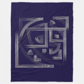 フィボナッチパズル フリースブランケット (正面)