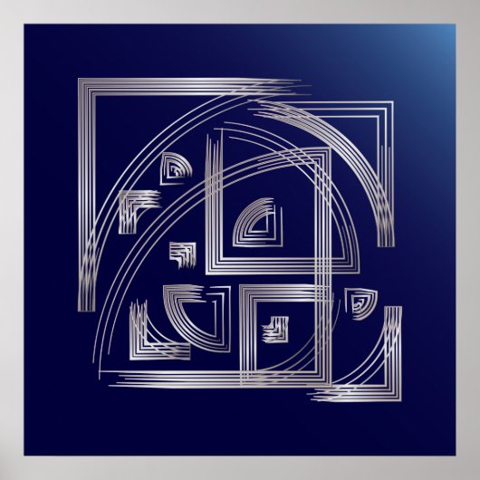 フィボナッチパズル ポスター (正面)