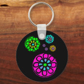フィボナッチフラワーパワー キーホルダー (正面)