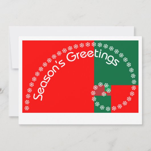 フィボナッチ季節の挨拶 シーズンカード (正面)