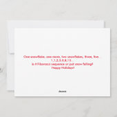 フィボナッチ季節の挨拶 シーズンカード (裏面)