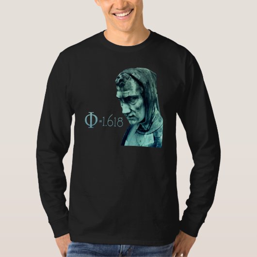 フィボナッチ数学シンボル神聖な比率 Tシャツ (正面)