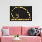 フィボナッチ数、黄金比 キャンバスプリント (インサイチュ (リビング))