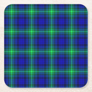 フィボナッチ最初格子縞 スクエアペーパーコースター