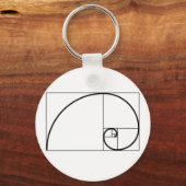 フィボナッチ比 キーホルダー (正面)