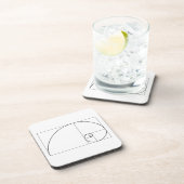 フィボナッチ螺線形の金比率 コースター (右側)