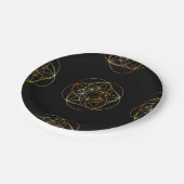 フィボナッチ螺線形神聖な幾何学 ペーパープレート (アングル)