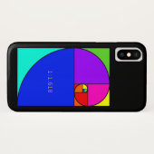 フィボナッチ螺線形 Case-Mate iPhoneケース (裏面(横))