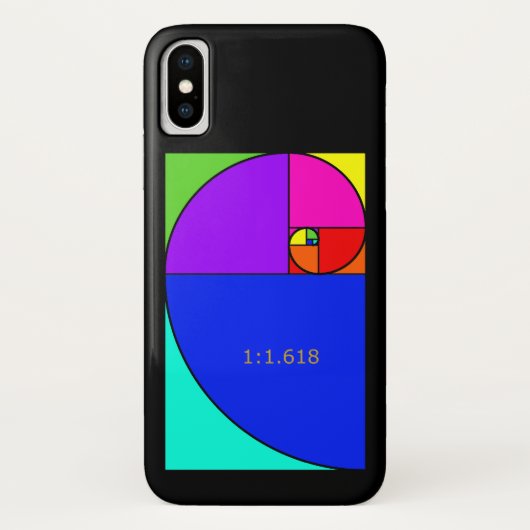 フィボナッチ螺線形 Case-Mate iPhoneケース (裏面)