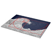 フィボナッチ配列と素晴らし波 カッティングボード (角)