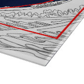 フィボナッチ配列と素晴らし波 カッティングボード (角)