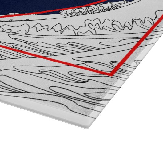 フィボナッチ配列と素晴らし波 カッティングボード (角)