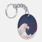 フィボナッチ配列と素晴らし波 キーホルダー (正面左)