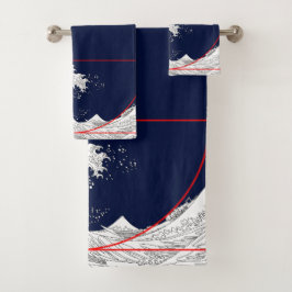 フィボナッチ配列と素晴らし波 バスタオルセット