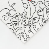 フィボナッチ配列と素晴らし波 フリースブランケット (角)