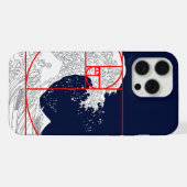 フィボナッチ配列と素晴らし波 iPhoneケース (裏面横)