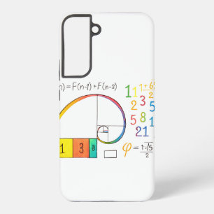 フィボナッチ配列スパイラルサムスンケース SAMSUNG GALAXY S22+ケース