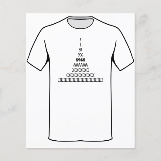 フィボナッチ配列 チラシ (正面)