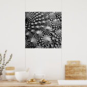 フィボナッチ野菜フラクタルロマネスコブロッコリー ポスター (キッチン)