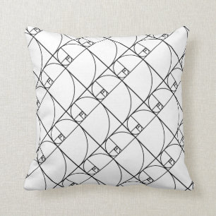 フィボナッチ金比率-ユニークな数学芸術 クッション