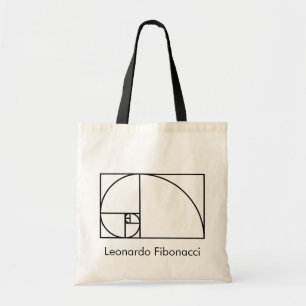 フィボナッチ金比率-ユニークな数学芸術 トートバッグ